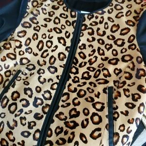 NWOT Theory Genuine Leather/Pony Hair Jacket Elka SzM